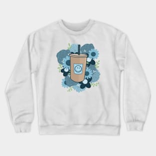 Flowers and Coffee Crewneck Sweatshirt